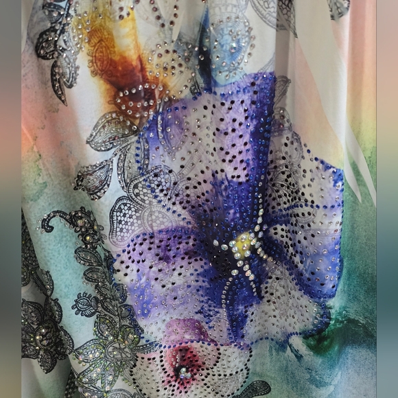 S-Twelve Colorful Y2k Lace Mini Dress - Picture 3 of 5